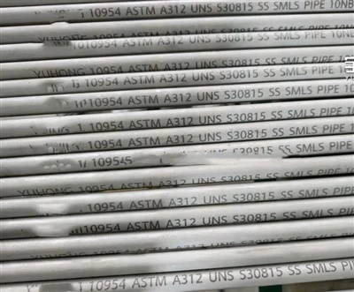 ASTM A312 UNS S30815 Stainless Steel Seamless Pipe ASTM A312 UNS S30815 Stainless Steel Seamless Pipe